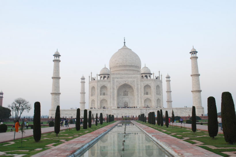 印度著名景点泰姬陵高清唯美建筑壁纸图片
